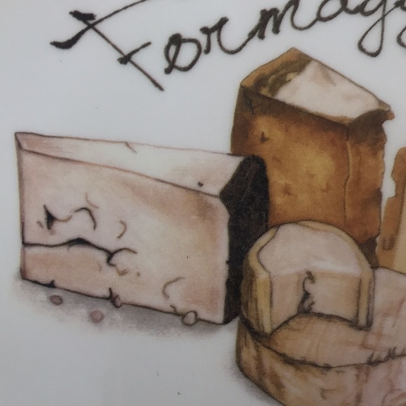 Ceramics Cuore Made in Italy Formaggi 9" Cheese Serving Plate - Picture 7 of 8